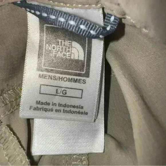 The North Face Pants Mens L Khaki Convertible Shorts Ankle Zip Hiking Cargo - Picture 11 of 13